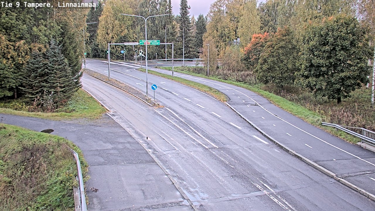 Weather Camera Image Väg 9 Tammerfors, Linnainmaa, Tampere, Pirkanmaa