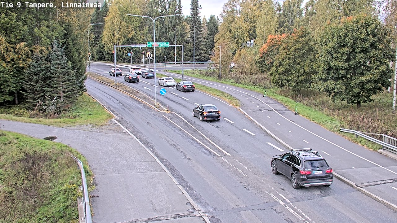 Weather Camera Image Väg 9 Tammerfors, Linnainmaa, Tampere, Pirkanmaa