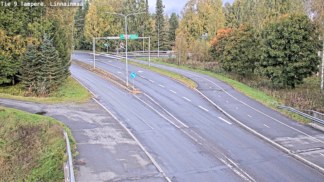 Weather Camera Image Väg 9 Tammerfors, Linnainmaa, Tampere, Pirkanmaa