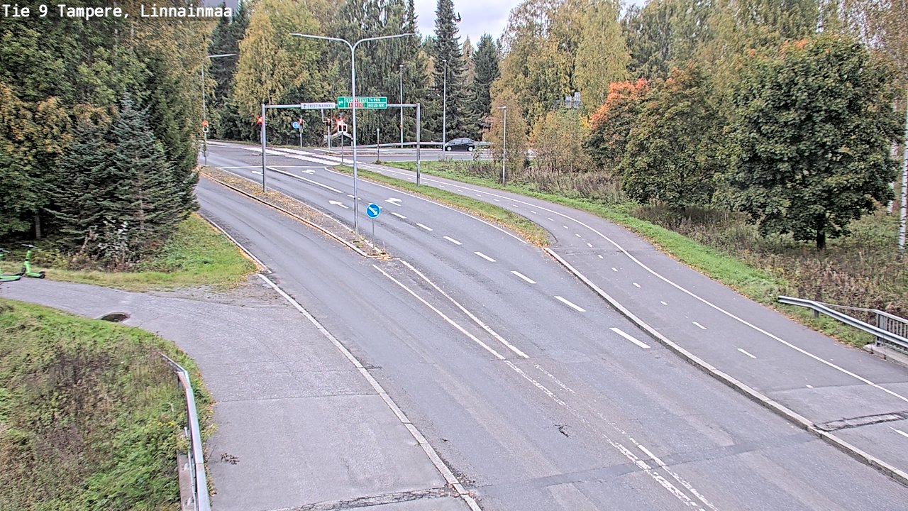 Weather Camera Image Väg 9 Tammerfors, Linnainmaa, Tampere, Pirkanmaa