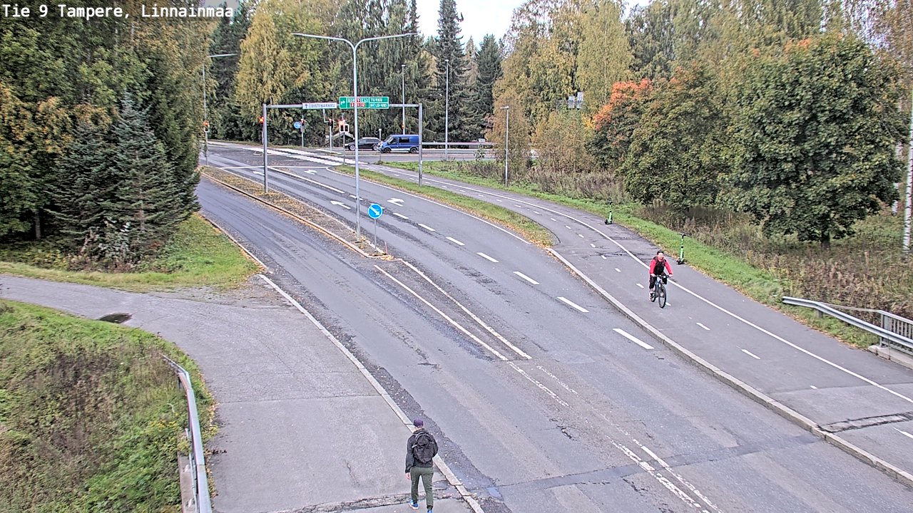 Weather Camera Image Väg 9 Tammerfors, Linnainmaa, Tampere, Pirkanmaa
