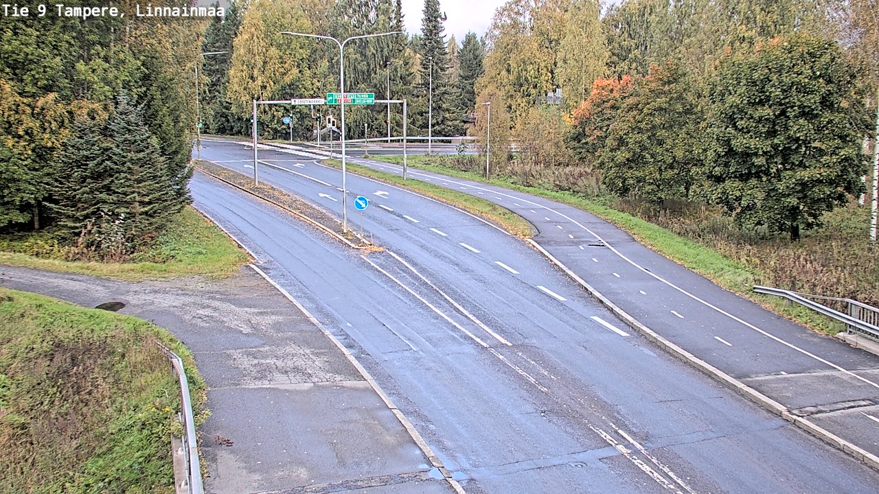 Weather Camera Image Väg 9 Tammerfors, Linnainmaa, Tampere, Pirkanmaa