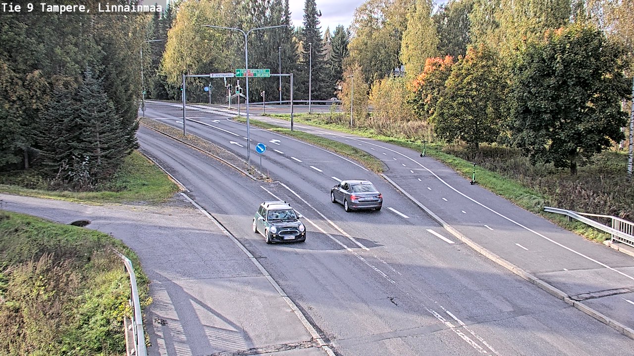 Weather Camera Image Väg 9 Tammerfors, Linnainmaa, Tampere, Pirkanmaa
