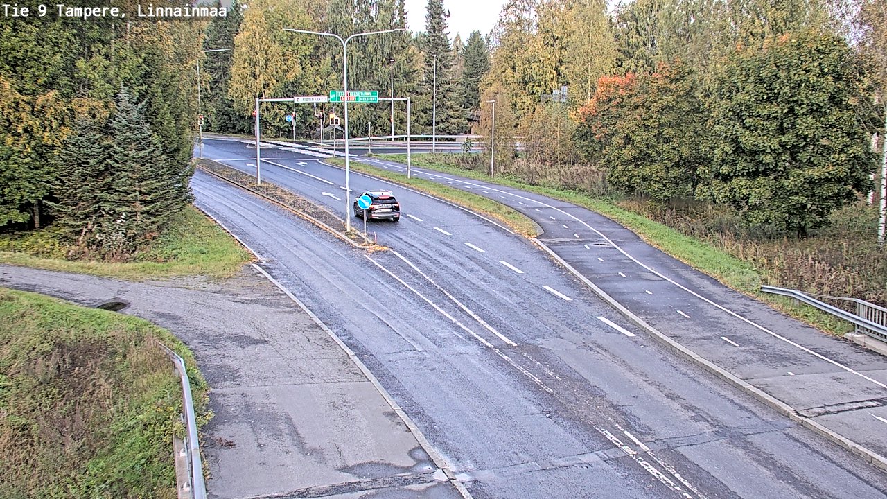 Weather Camera Image Väg 9 Tammerfors, Linnainmaa, Tampere, Pirkanmaa