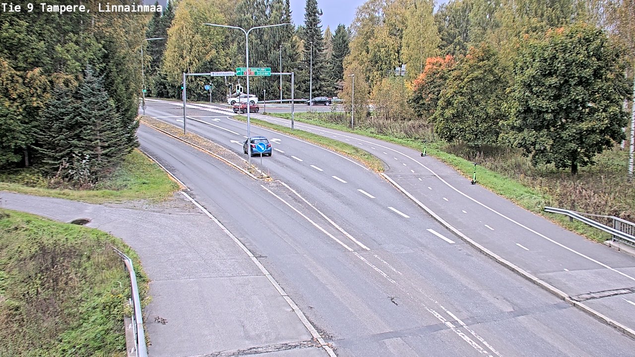 Weather Camera Image Väg 9 Tammerfors, Linnainmaa, Tampere, Pirkanmaa