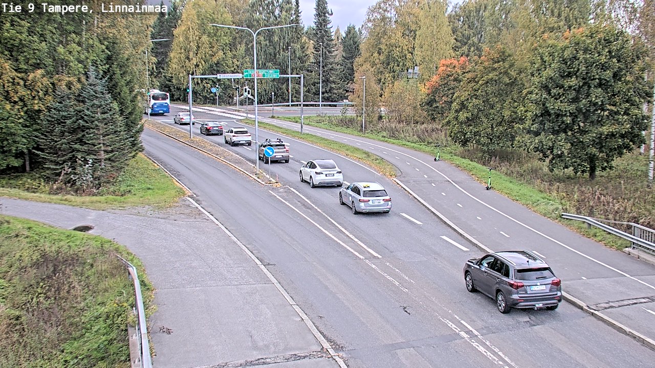 Weather Camera Image Väg 9 Tammerfors, Linnainmaa, Tampere, Pirkanmaa
