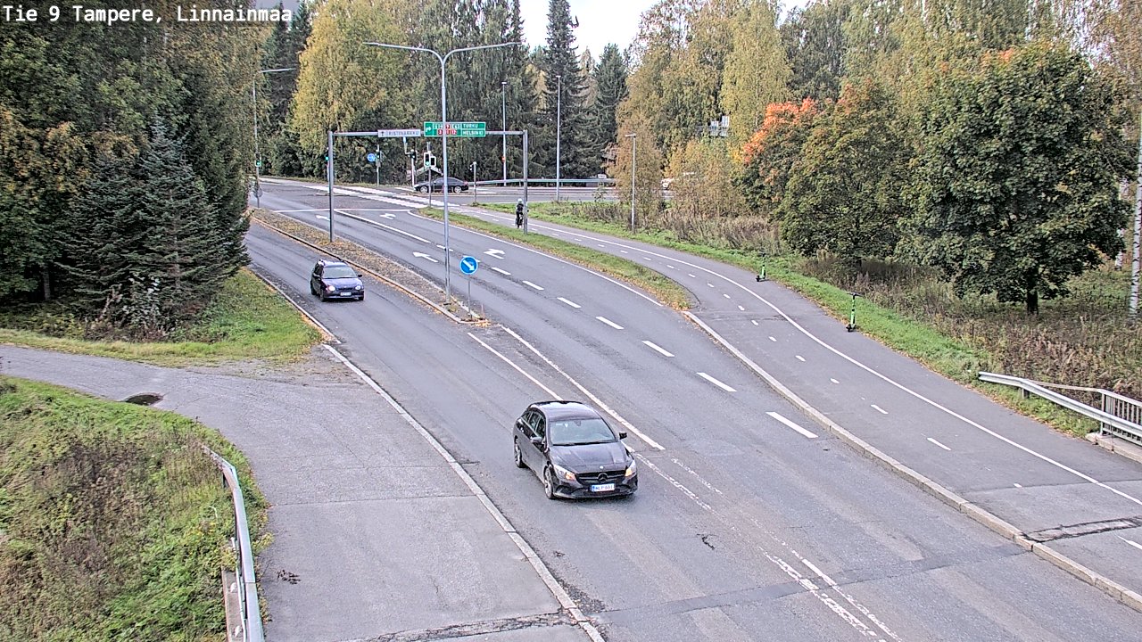 Weather Camera Image Väg 9 Tammerfors, Linnainmaa, Tampere, Pirkanmaa