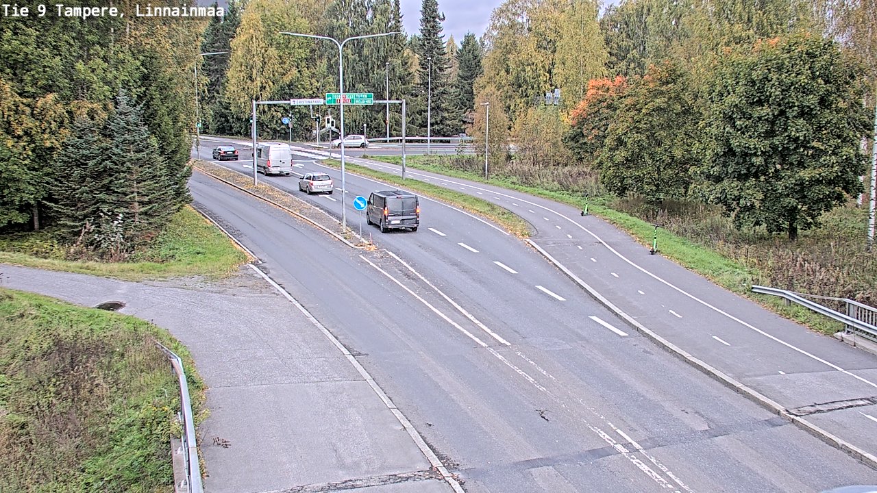 Weather Camera Image Väg 9 Tammerfors, Linnainmaa, Tampere, Pirkanmaa