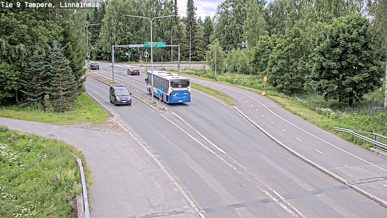 Weather Camera Image Väg 9 Tammerfors, Linnainmaa, Tampere, Pirkanmaa