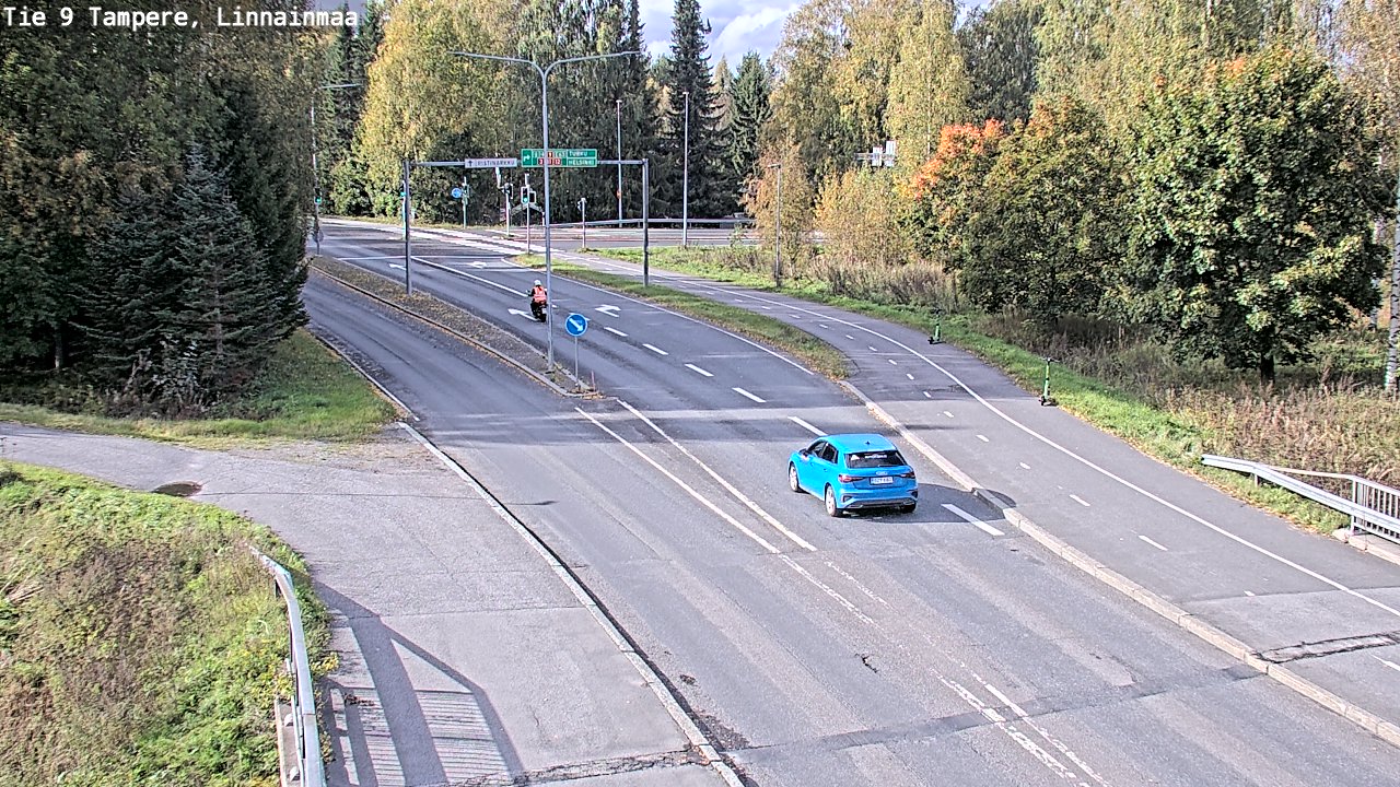 Weather Camera Image Väg 9 Tammerfors, Linnainmaa, Tampere, Pirkanmaa