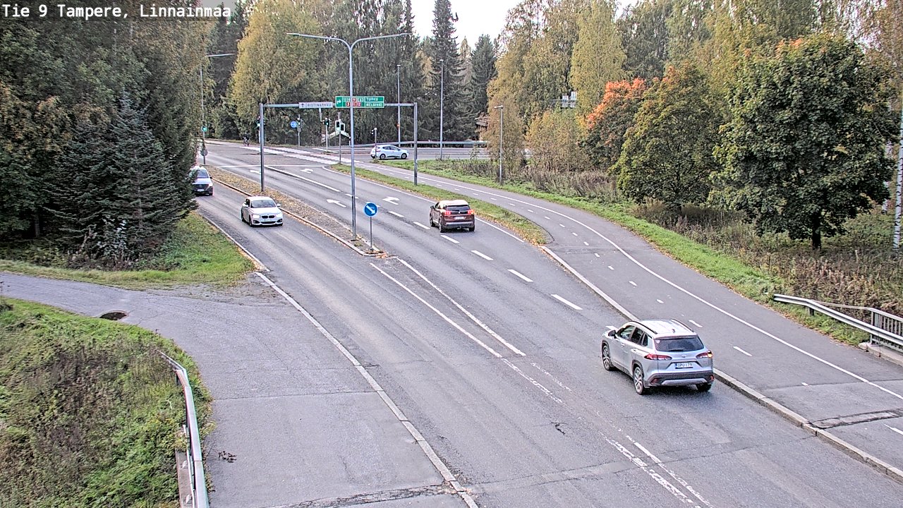 Weather Camera Image Väg 9 Tammerfors, Linnainmaa, Tampere, Pirkanmaa