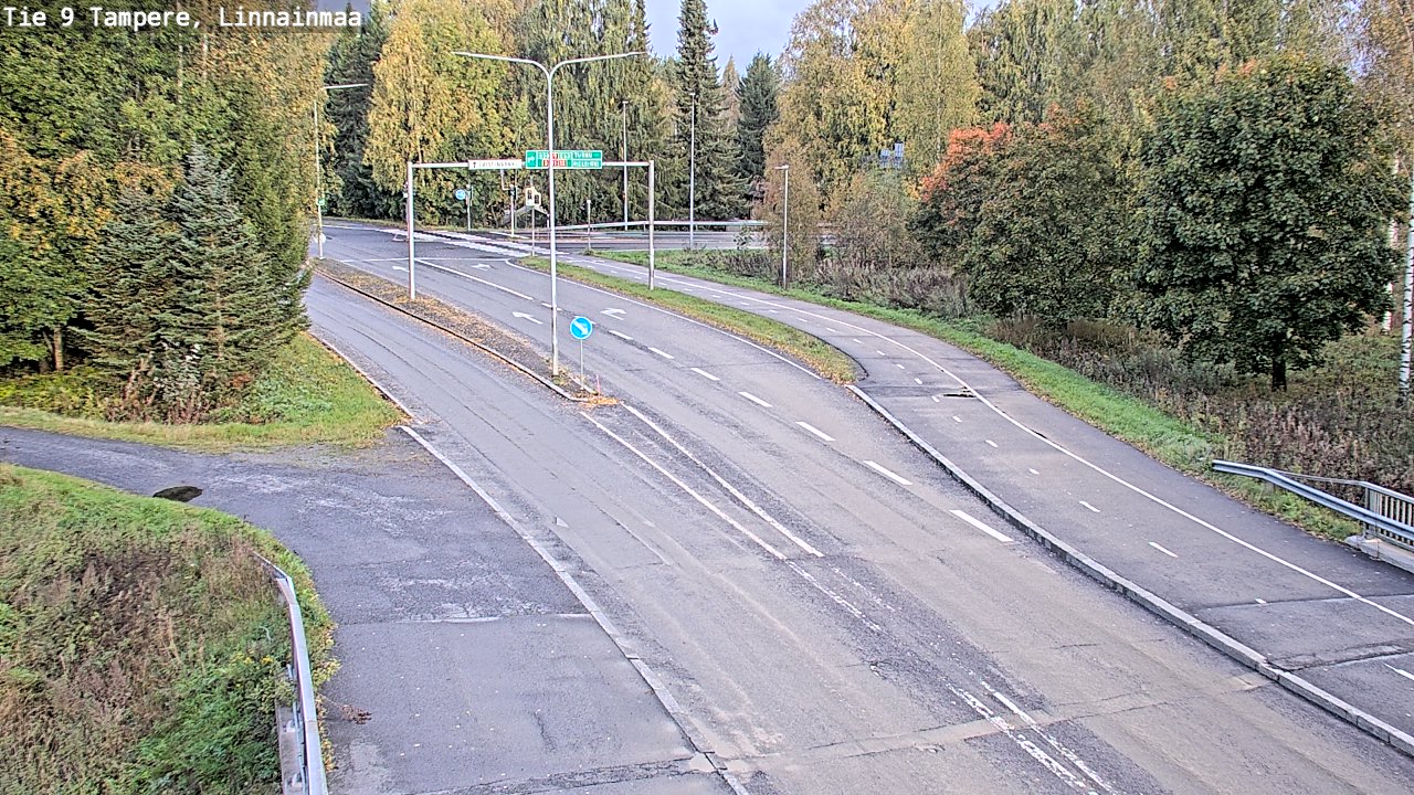 Weather Camera Image Väg 9 Tammerfors, Linnainmaa, Tampere, Pirkanmaa