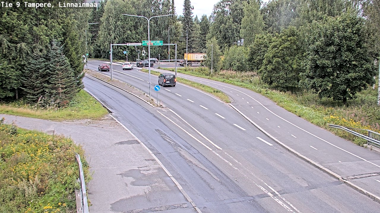 Weather Camera Image Väg 9 Tammerfors, Linnainmaa, Tampere, Pirkanmaa
