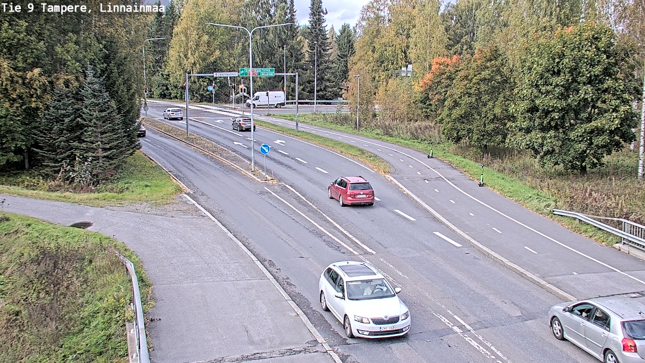 Weather Camera Image Väg 9 Tammerfors, Linnainmaa, Tampere, Pirkanmaa
