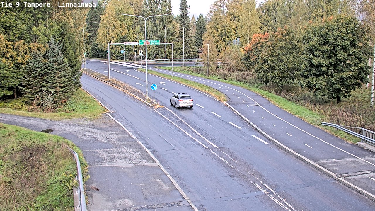 Weather Camera Image Väg 9 Tammerfors, Linnainmaa, Tampere, Pirkanmaa