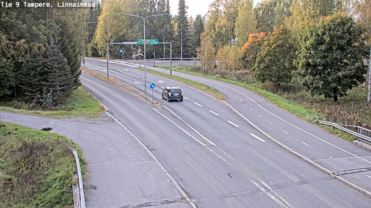 Weather Camera Image Väg 9 Tammerfors, Linnainmaa, Tampere, Pirkanmaa
