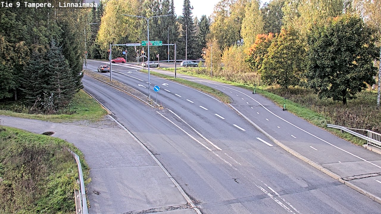 Weather Camera Image Väg 9 Tammerfors, Linnainmaa, Tampere, Pirkanmaa