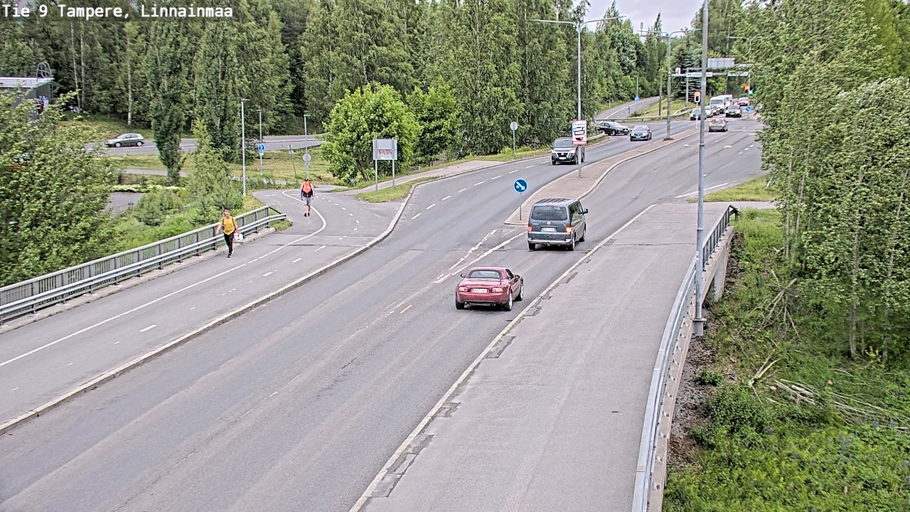 Weather Camera Image Väg 9 Tammerfors, Linnainmaa, Tampere, Pirkanmaa