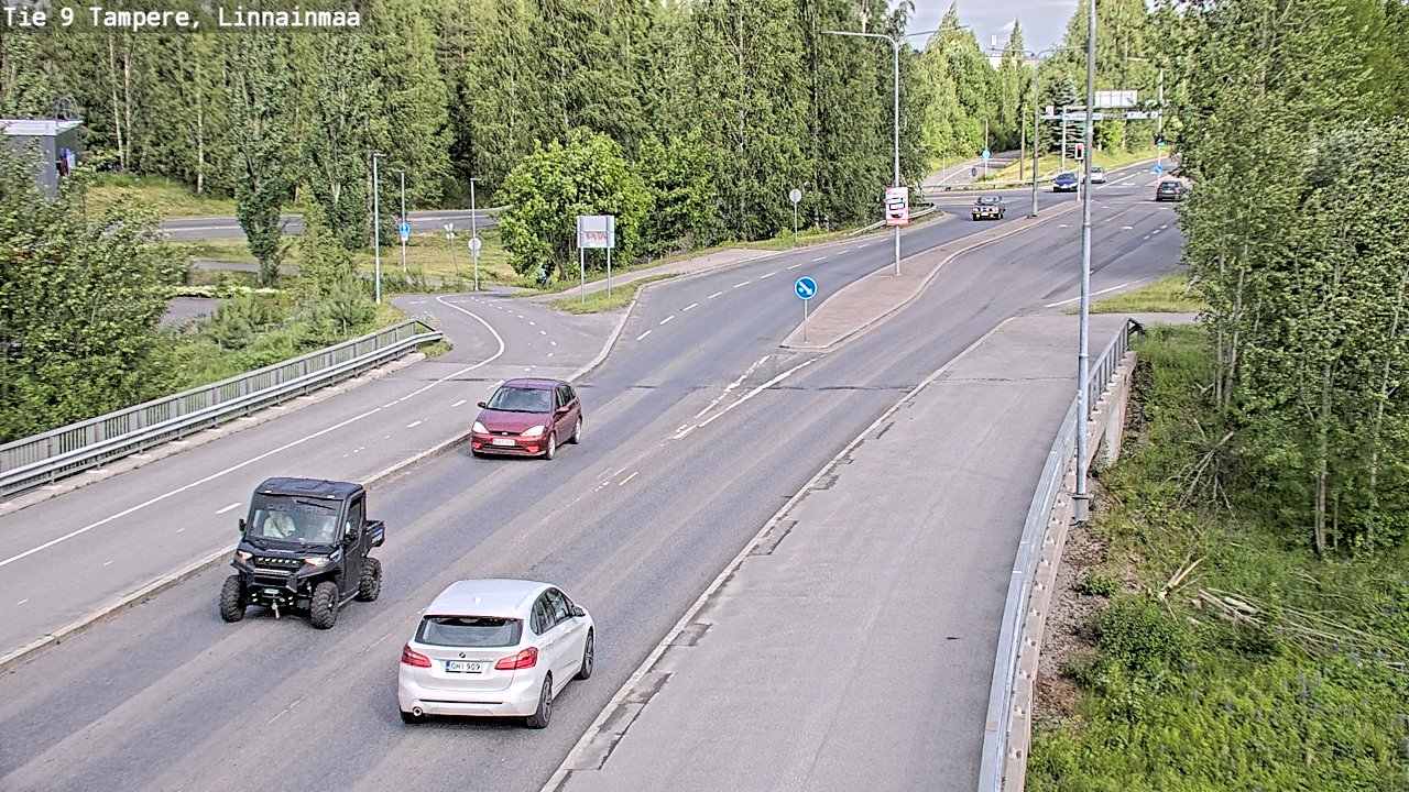 Weather Camera Image Väg 9 Tammerfors, Linnainmaa, Tampere, Pirkanmaa