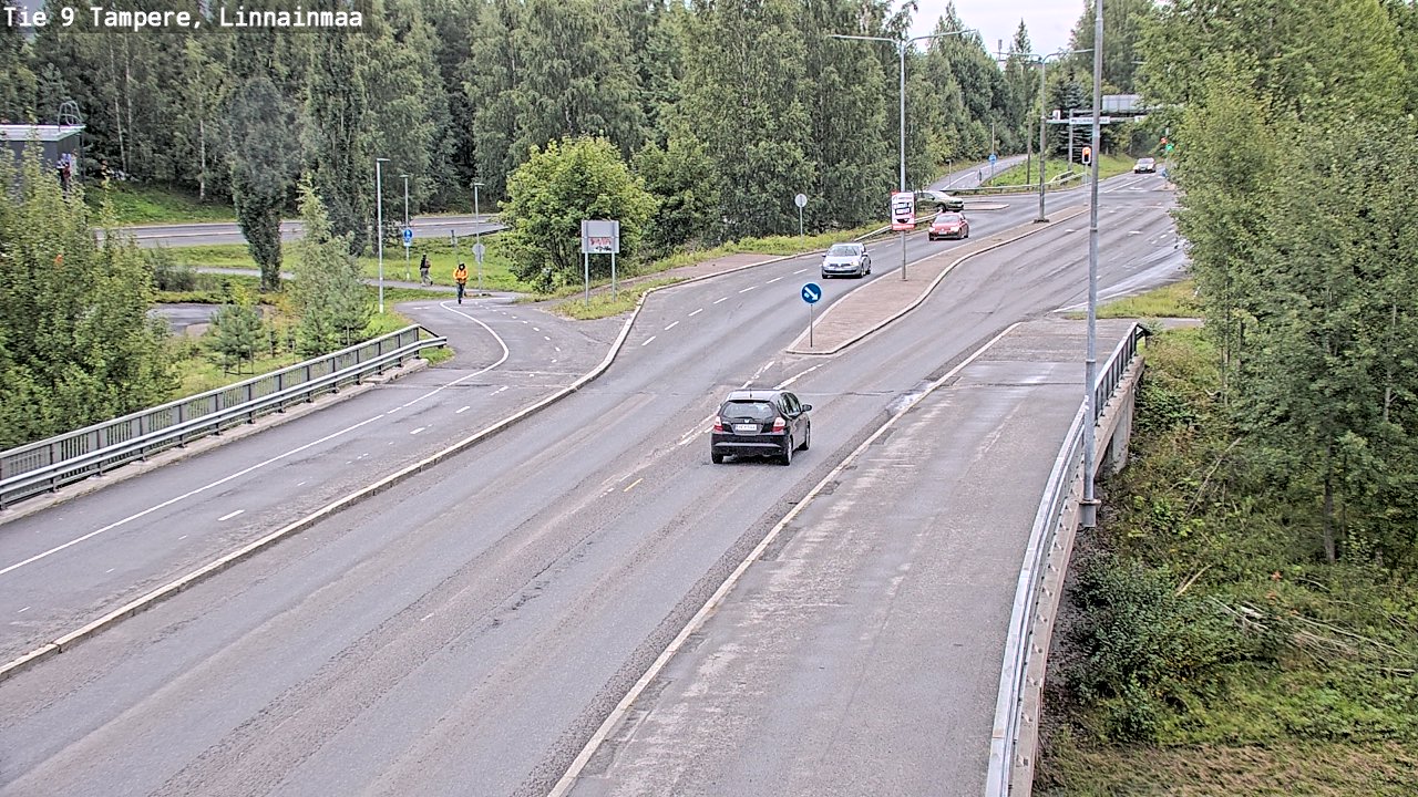 Weather Camera Image Väg 9 Tammerfors, Linnainmaa, Tampere, Pirkanmaa