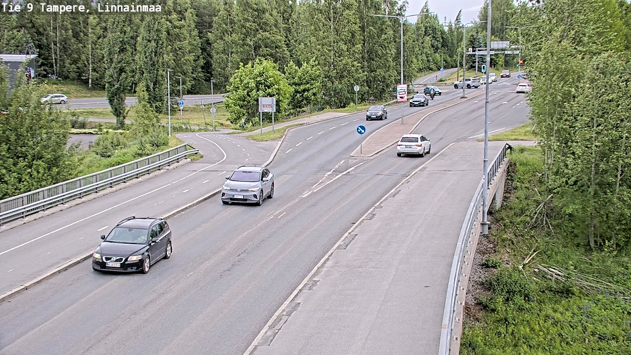 Weather Camera Image Väg 9 Tammerfors, Linnainmaa, Tampere, Pirkanmaa