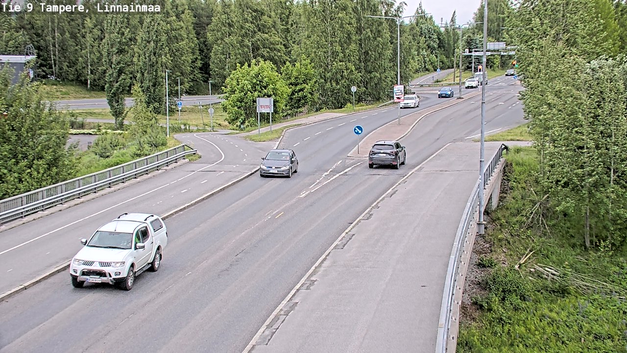 Weather Camera Image Väg 9 Tammerfors, Linnainmaa, Tampere, Pirkanmaa