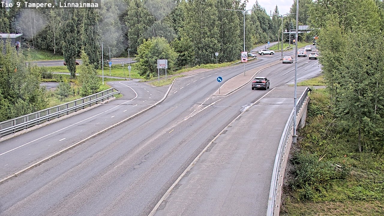 Weather Camera Image Väg 9 Tammerfors, Linnainmaa, Tampere, Pirkanmaa