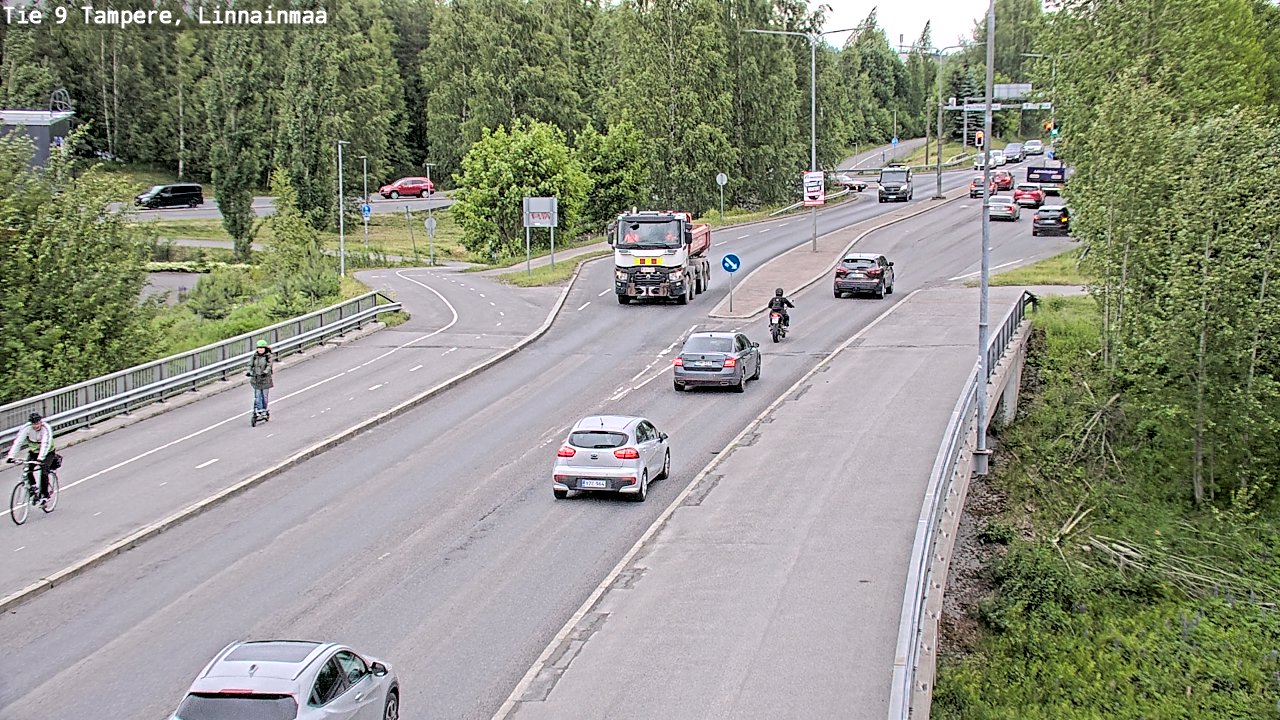 Weather Camera Image Väg 9 Tammerfors, Linnainmaa, Tampere, Pirkanmaa