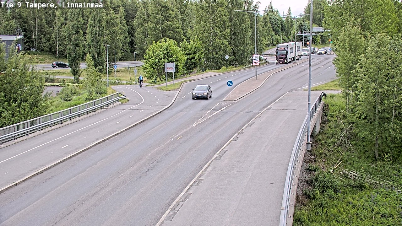 Weather Camera Image Väg 9 Tammerfors, Linnainmaa, Tampere, Pirkanmaa