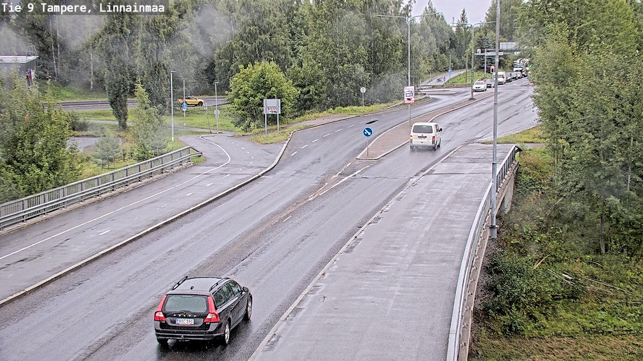 Weather Camera Image Väg 9 Tammerfors, Linnainmaa, Tampere, Pirkanmaa