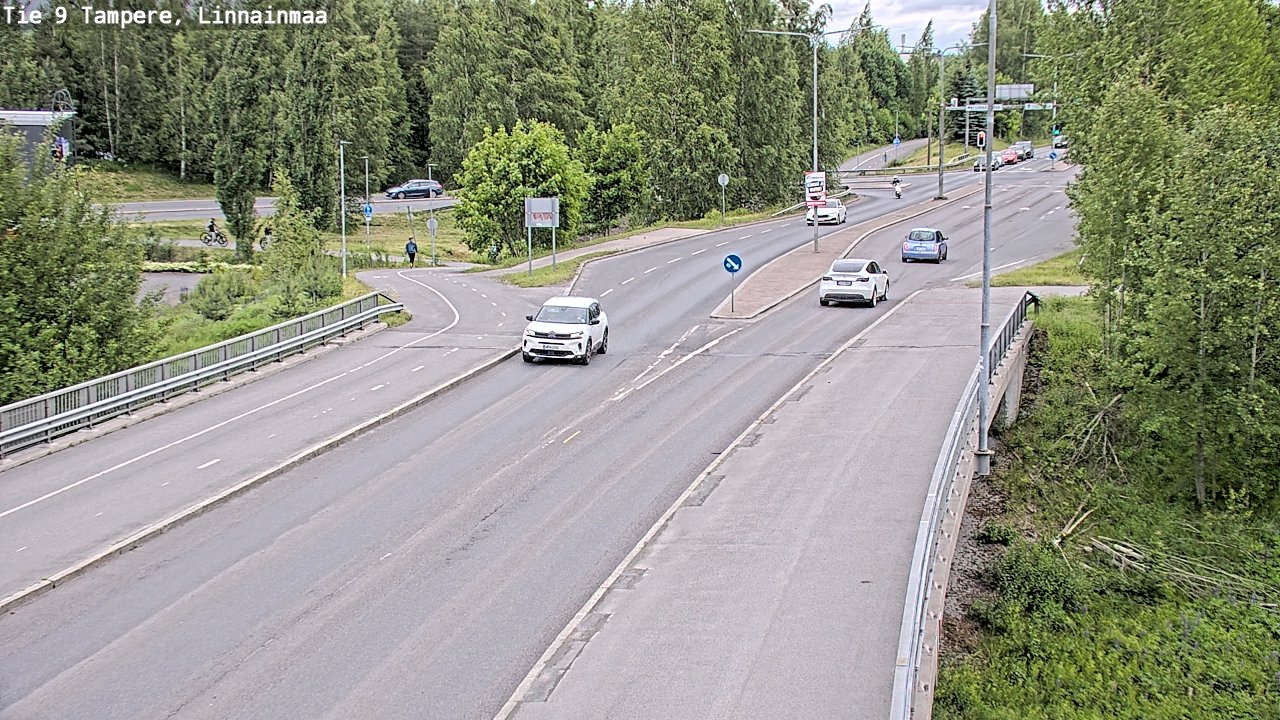 Weather Camera Image Väg 9 Tammerfors, Linnainmaa, Tampere, Pirkanmaa