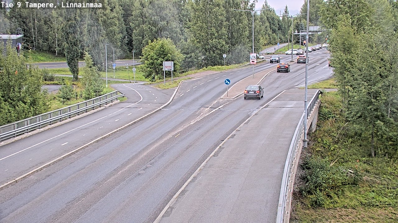 Weather Camera Image Väg 9 Tammerfors, Linnainmaa, Tampere, Pirkanmaa