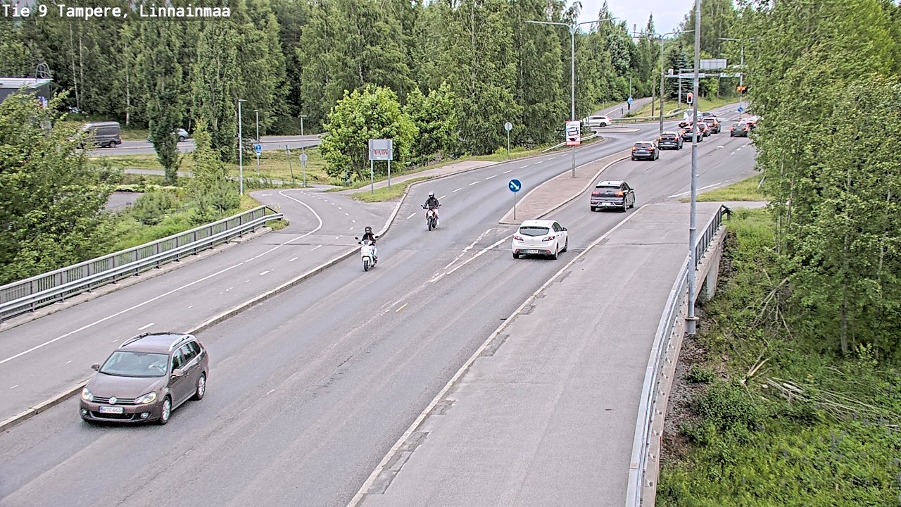 Weather Camera Image Väg 9 Tammerfors, Linnainmaa, Tampere, Pirkanmaa