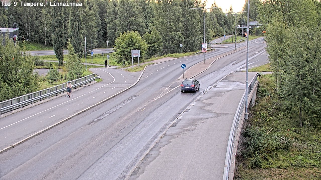 Weather Camera Image Väg 9 Tammerfors, Linnainmaa, Tampere, Pirkanmaa