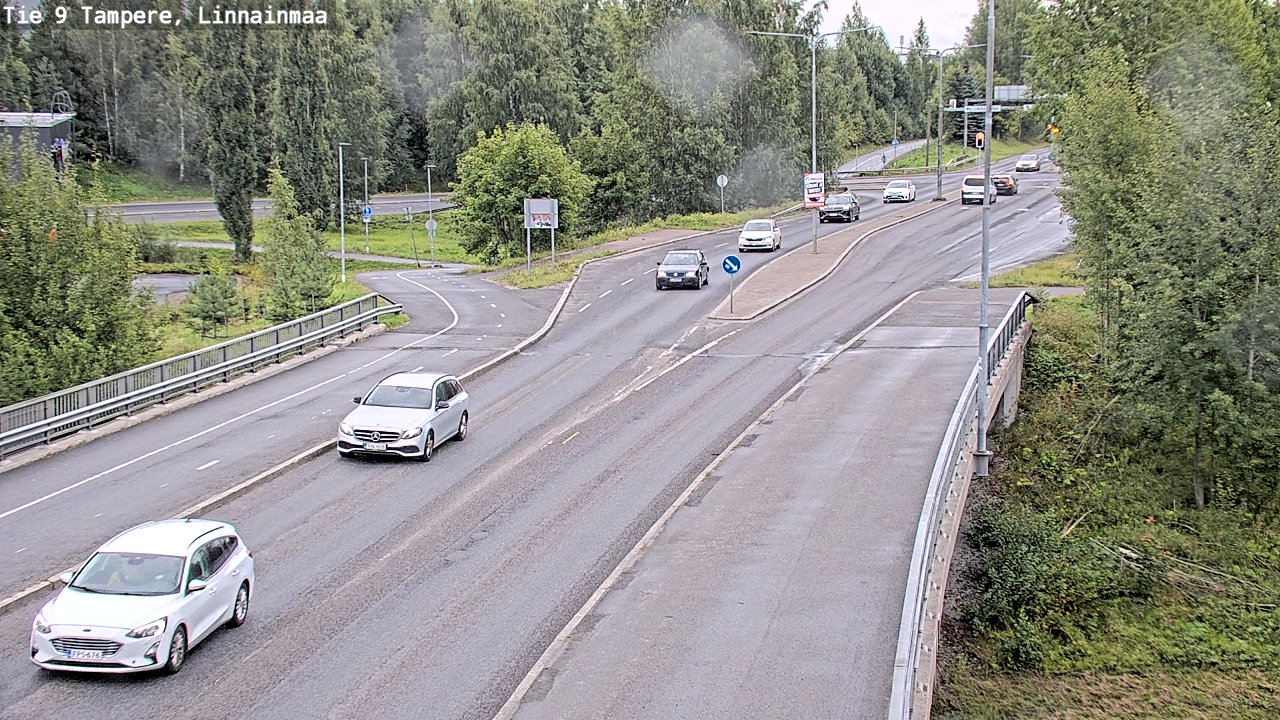 Weather Camera Image Väg 9 Tammerfors, Linnainmaa, Tampere, Pirkanmaa