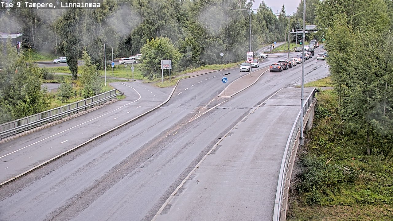 Weather Camera Image Väg 9 Tammerfors, Linnainmaa, Tampere, Pirkanmaa