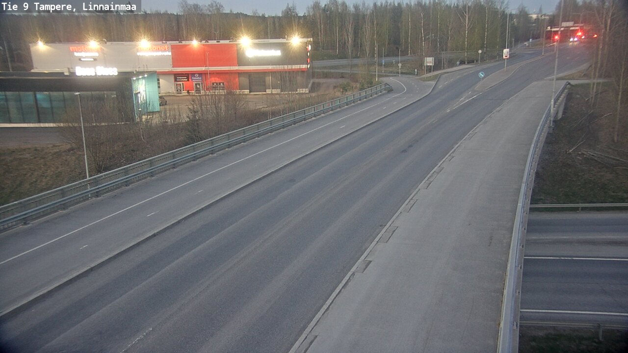 Weather Camera Image Väg 9 Tammerfors, Linnainmaa, Tampere, Pirkanmaa