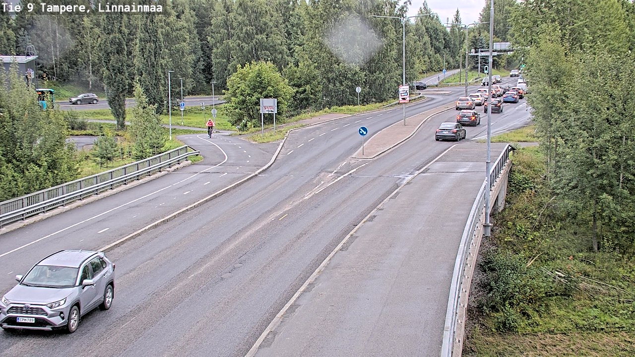 Weather Camera Image Väg 9 Tammerfors, Linnainmaa, Tampere, Pirkanmaa
