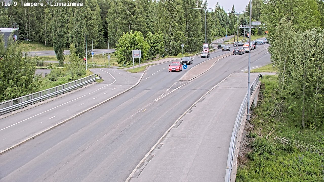 Weather Camera Image Väg 9 Tammerfors, Linnainmaa, Tampere, Pirkanmaa