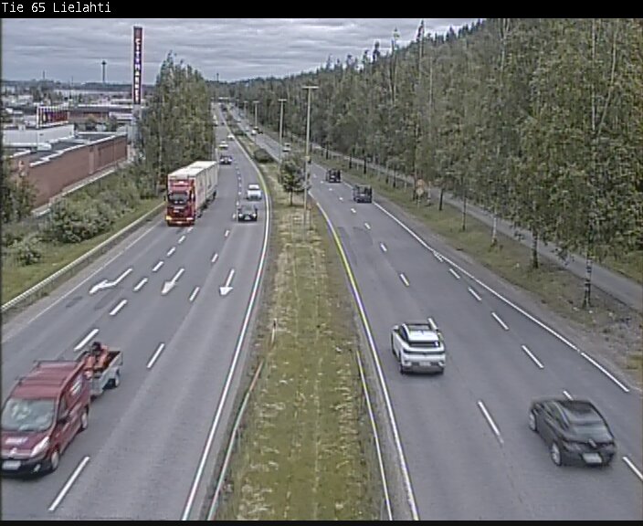 Weather Camera Image Väg 65 Tammerfors, Lielahti, Tampere, Pirkanmaa