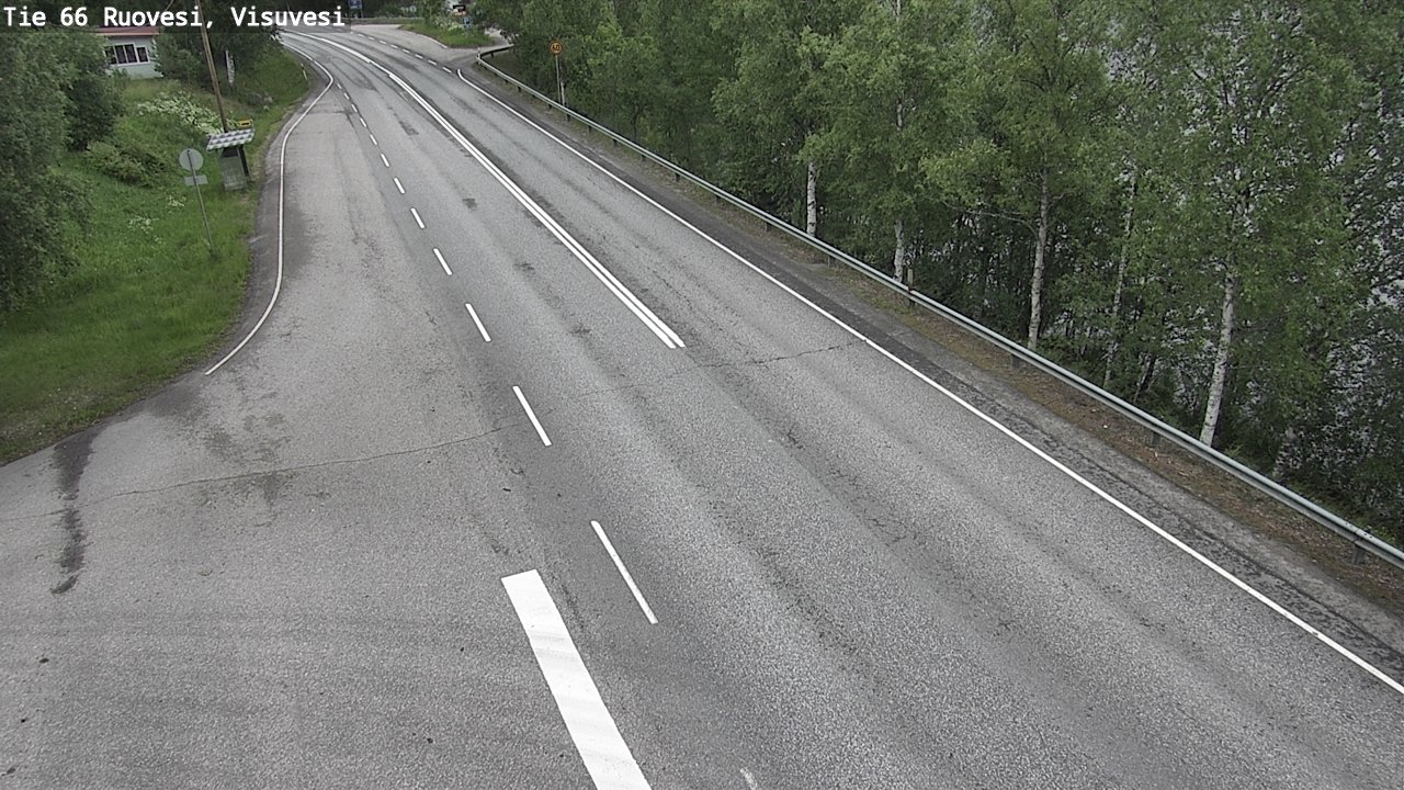Weather Camera Image Väg 66 Ruovesi, Visuvesi, Ruovesi, Pirkanmaa