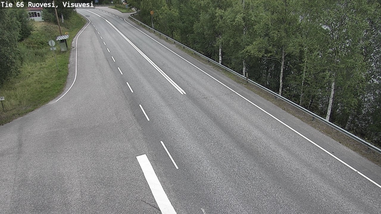 Weather Camera Image Väg 66 Ruovesi, Visuvesi, Ruovesi, Pirkanmaa