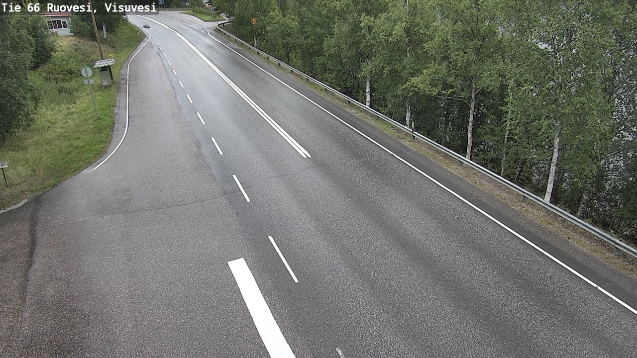 Weather Camera Image Väg 66 Ruovesi, Visuvesi, Ruovesi, Pirkanmaa