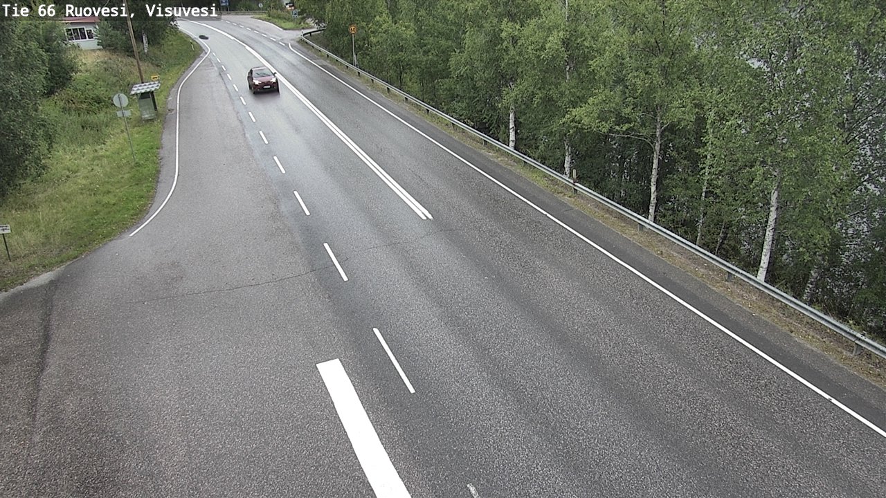 Weather Camera Image Väg 66 Ruovesi, Visuvesi, Ruovesi, Pirkanmaa