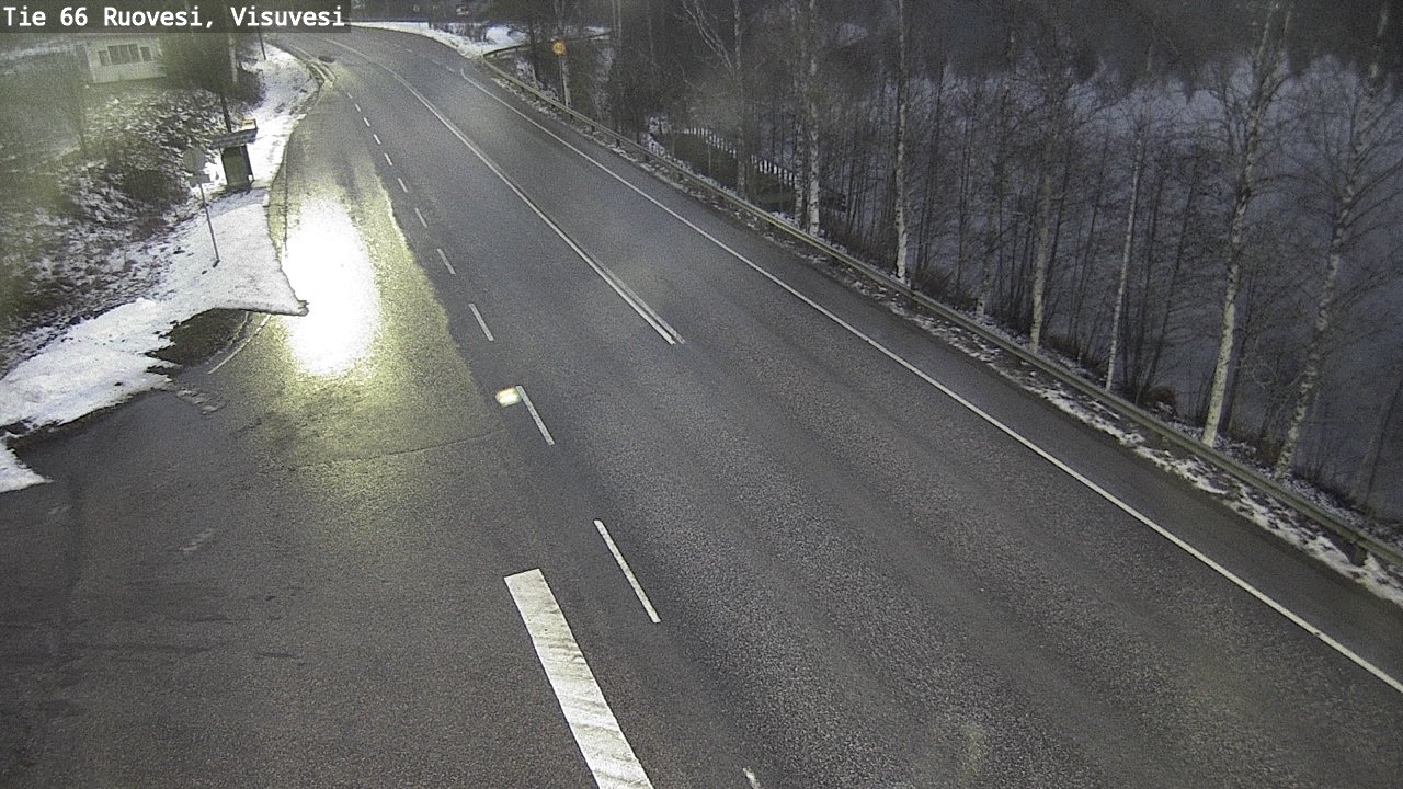 Weather Camera Image Väg 66 Ruovesi, Visuvesi, Ruovesi, Pirkanmaa