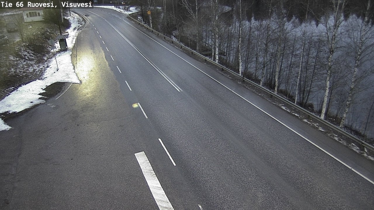 Weather Camera Image Väg 66 Ruovesi, Visuvesi, Ruovesi, Pirkanmaa
