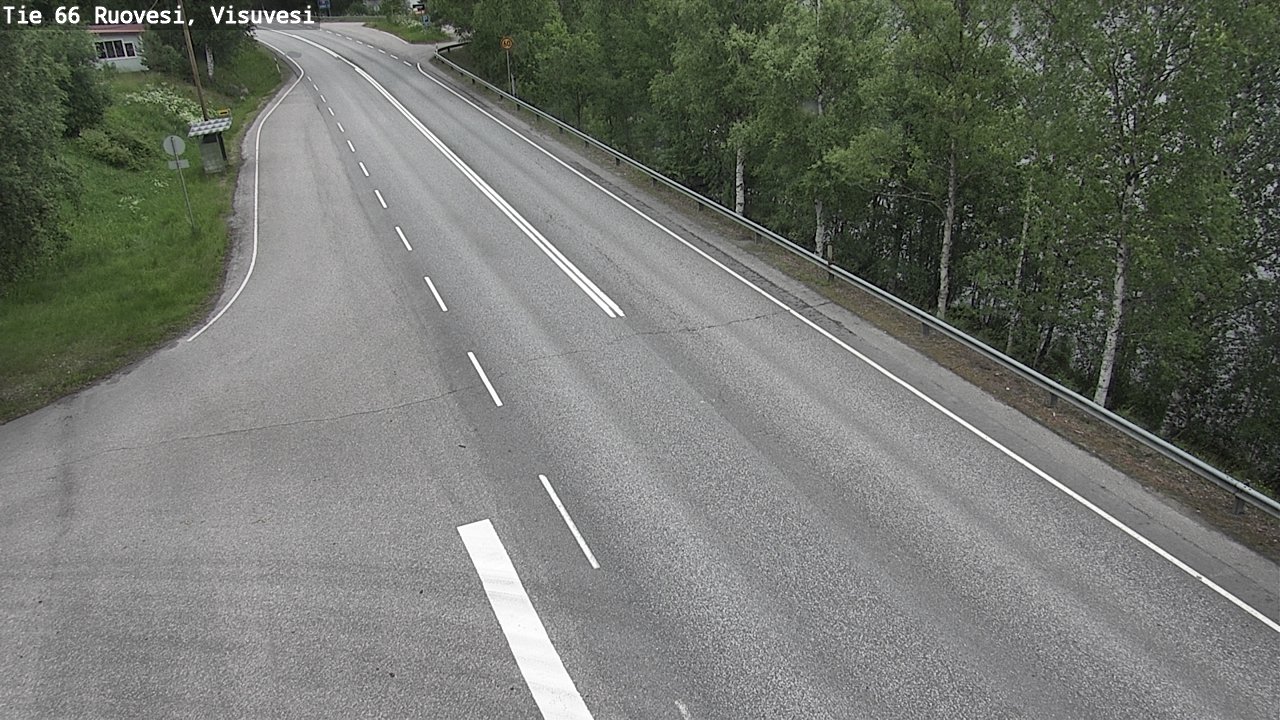 Weather Camera Image Väg 66 Ruovesi, Visuvesi, Ruovesi, Pirkanmaa