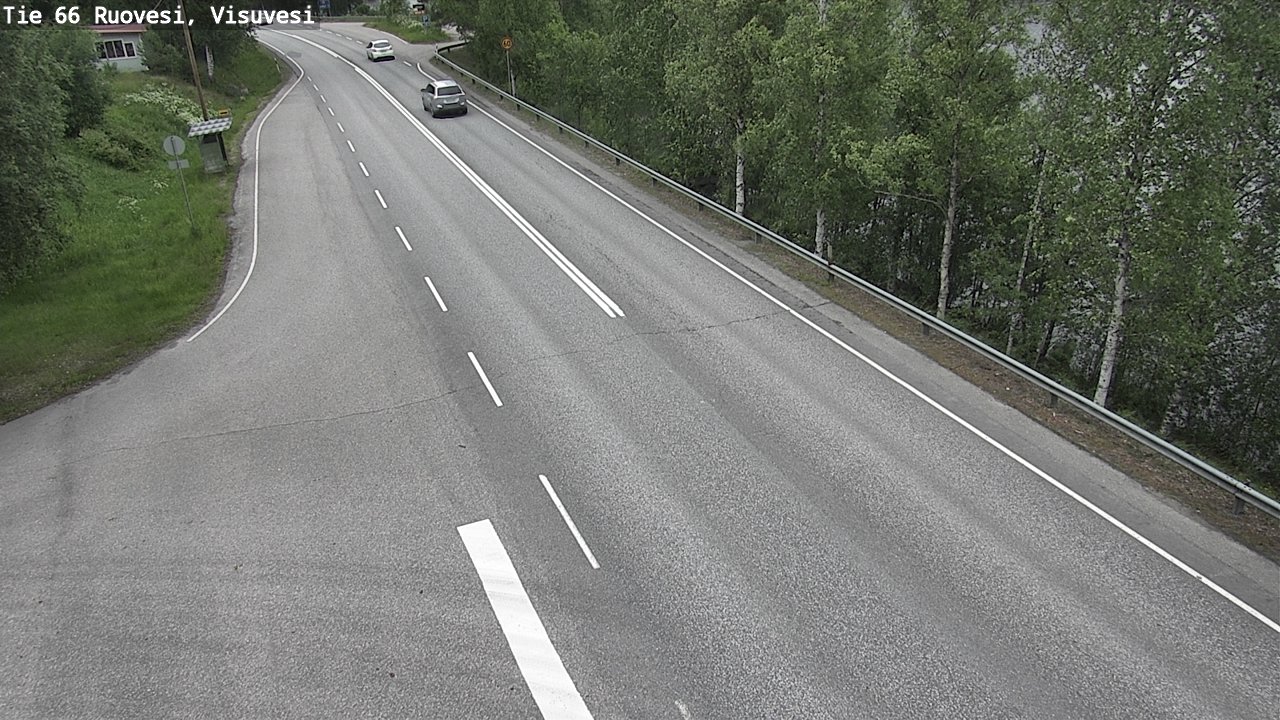 Weather Camera Image Väg 66 Ruovesi, Visuvesi, Ruovesi, Pirkanmaa
