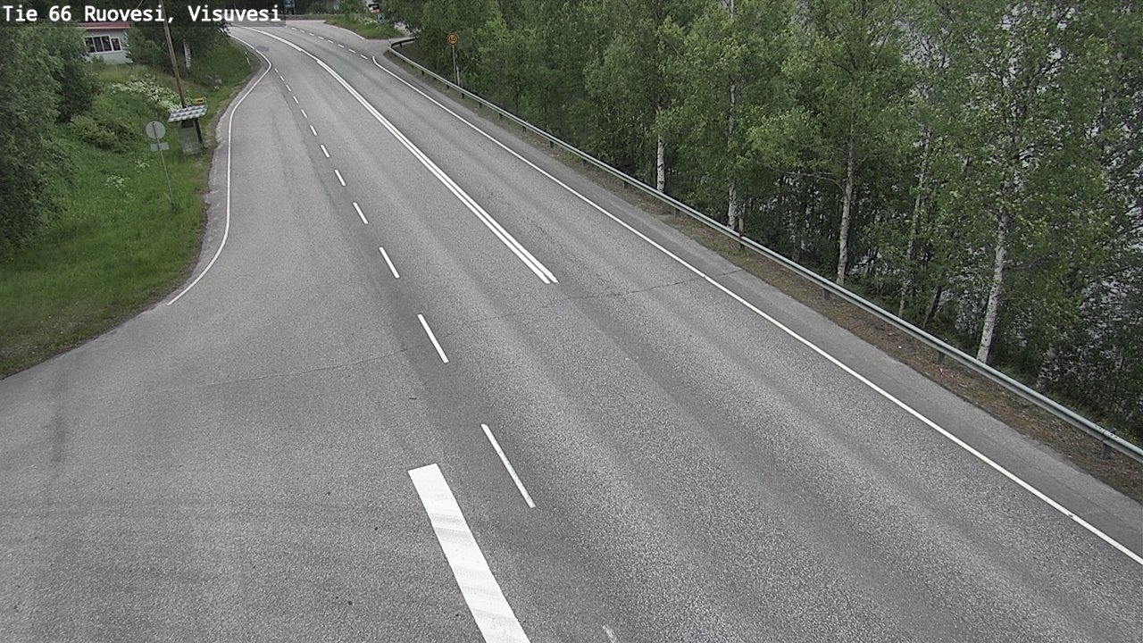 Weather Camera Image Väg 66 Ruovesi, Visuvesi, Ruovesi, Pirkanmaa