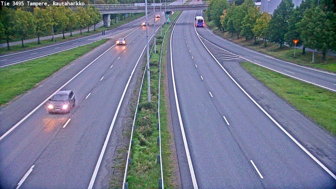 Weather Camera Image Väg 3495 Tammerfors, Rautaharkko, Tampere, Pirkanmaa